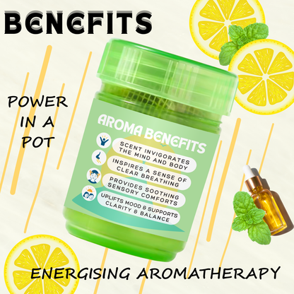 Breevio Aromas — Lemon 🍋 — Energising Aromatherapy Wellness Pot