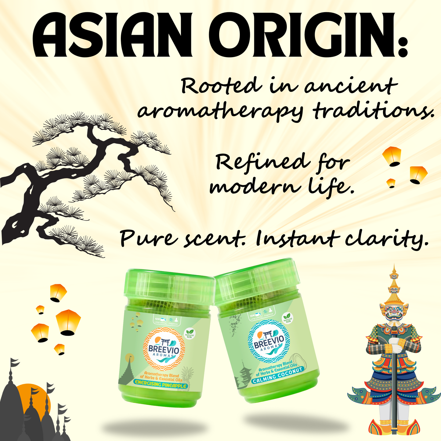Breevio Aromas — Coconut 🥥  — Calming Aromatherapy Wellness Pot